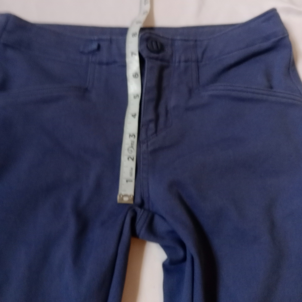 Patagonia Blue Slim Straight Pants Organic Cotton Stretch Size 4 - Picture 8 of 14
